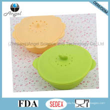 Non-Toxic Silicone Bowl with Lid, Silicone Steamer Sfb03
